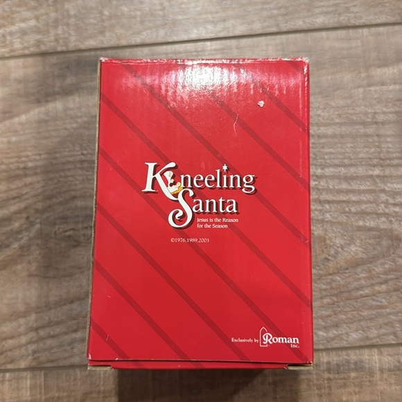 Roman Inc Kneeling Santa Ornament W/ Box Great Condition - Picture 2 of 4